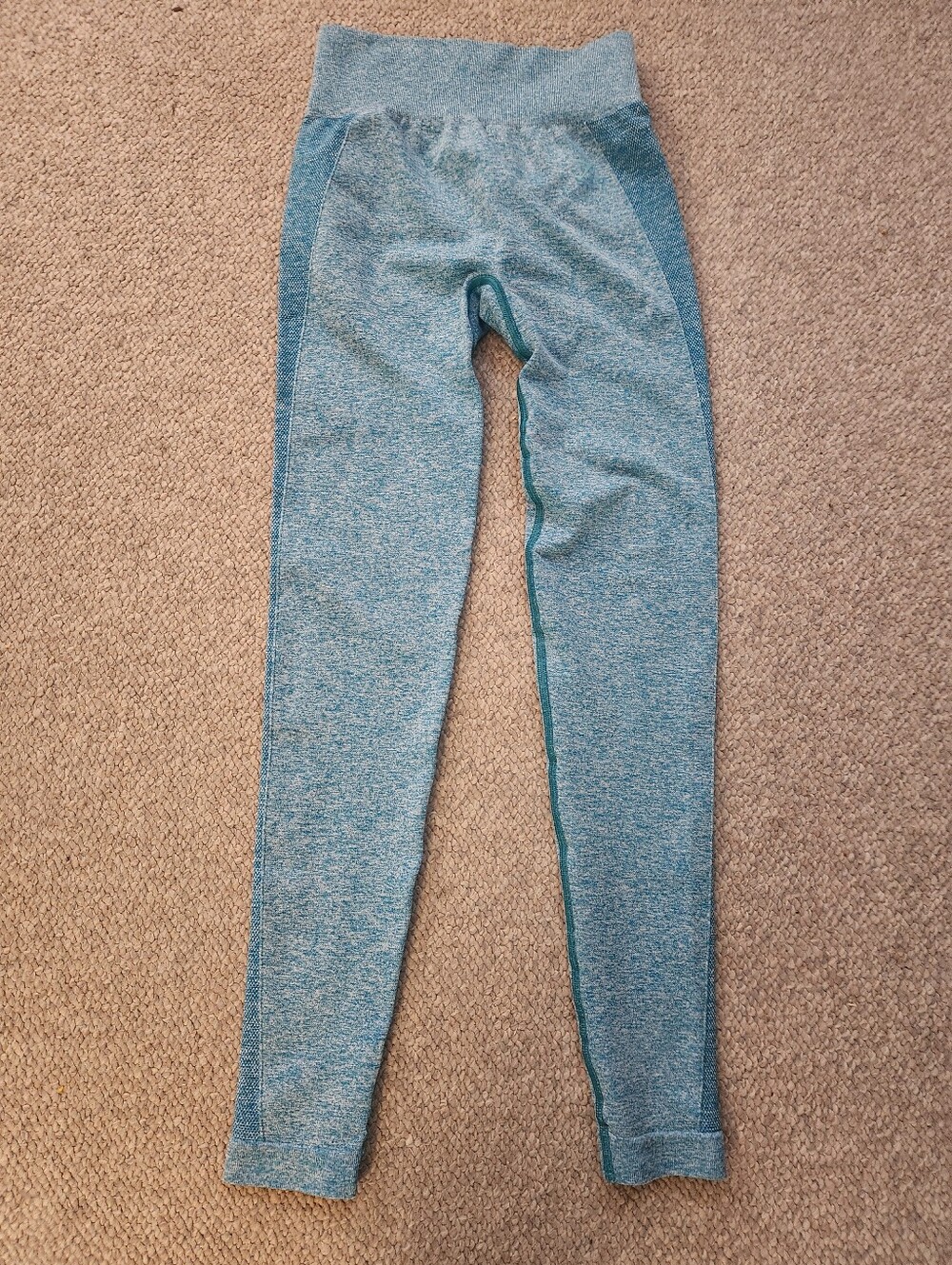 Gymshark Kids' Seamless Teal Active Leggings